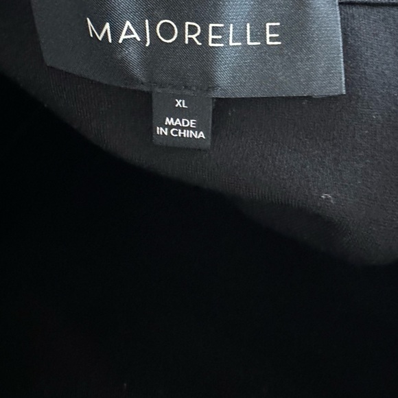 Majorelle Revolve Black Puff Long Sleeves Mini Dress size XL - Picture 4 of 6